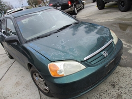 2001 HONDA CIVIC DX GREEN 4DR 1.7L MT A17528